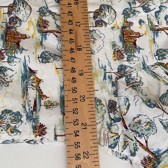 NWT Original Penguin Bright White Multiprint Button Down Shirt Size M OPWF2026OP - Picture 10 of 13